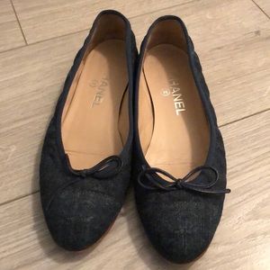 Chanel Classic Denim Flats